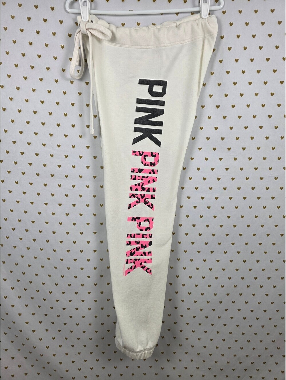 Victorias Secret PINK Cheetah leopard Vintage Sweats Sweatpants y2k SMALL